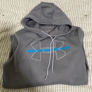 Mens Under Armour Gray Hoodie Small